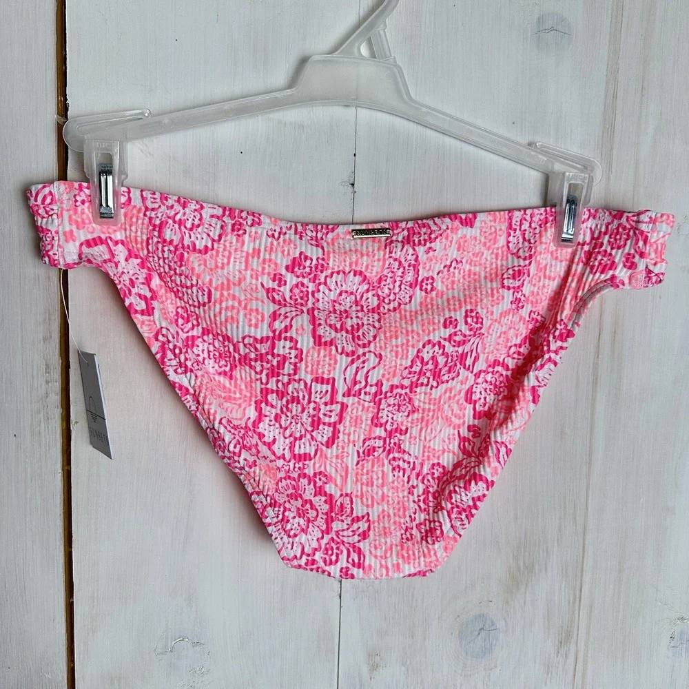 Sunsets Femme Fatale Hipster Bikini Bottom Pink Coral Cove Floral Sz XL NWT‎ $68